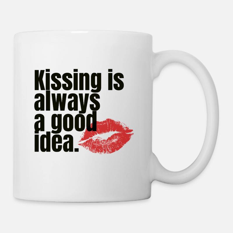 Kissing Is Always a Good Idea - Mug - white