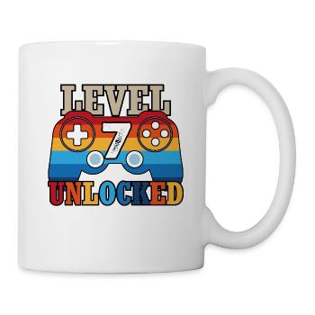 7. Geburtstag Gamer - Tasse - Weiß - Rechts