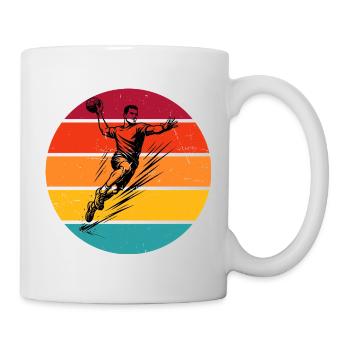 Handball Fans aufgepasst schlichtes Statement für - Mug - white - Right
