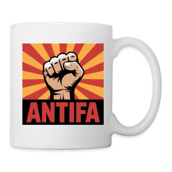 Antifa - Antifascist Merch - Mug - white - Right