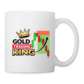 Roi du commerce de l’or - Mug blanc - blanc - Droite