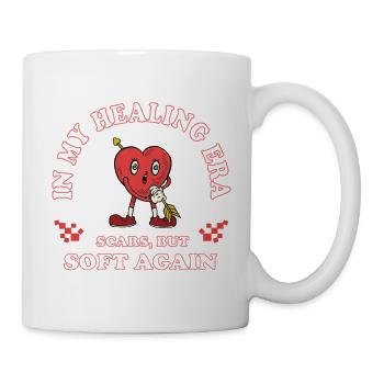 In My Healing Era – Retro Comic Herz - Tasse - Weiß - Rechts