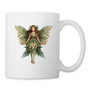 Waldfee in Blätterkleid - Tasse - Weiß - Rechts