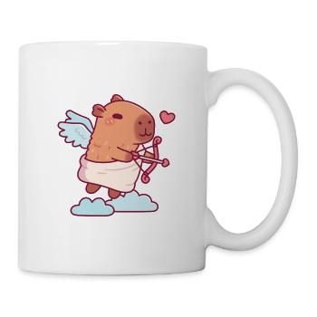 Niedlicher Capybara-Amor-Engel - Tasse - Weiß - Rechts