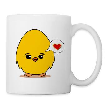 Declaration of Love Valentine's Day Chick - Mug - white - Right