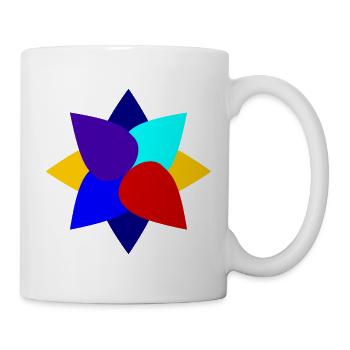 DESIGN. KUNST. PAPA. MAMA. MODERN. GEEK. VINTAGE. - Tasse - Weiß - Rechts
