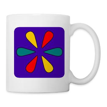 DESIGN. KUNST. PAPA. MAMA. MODERN. GEEK. VINTAGE. - Tasse - Weiß - Rechts