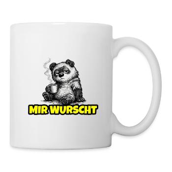 Mir wurscht – Grumpy Bär mit Kaffee (Sketch) - Mug blanc - blanc - Droite