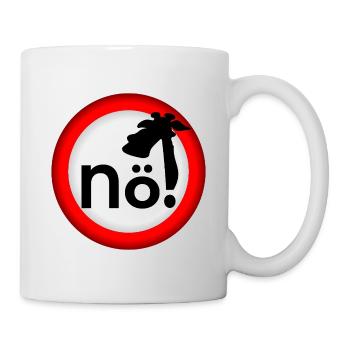 Verbot Nein Giraffe - Tasse - Weiß - Rechts