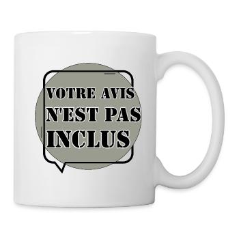 VOTRE AVIS N'EST PAS INCLUS. - Mug blanc - blanc - Droite