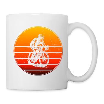 Illustration de vélo de route pour vélo de route - Mug blanc - blanc - Droite