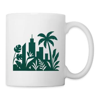 Jungle City Skyline Silhouette - Mug - white - Right