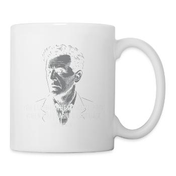 Wittgenstein Portrait with Philosophical Quote - Mug - white - Right