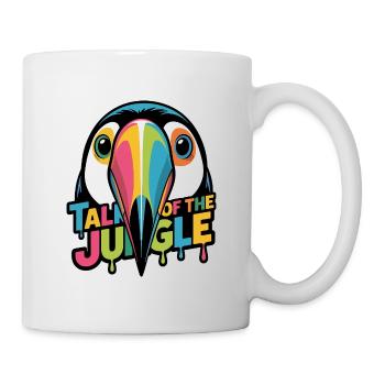 Parler du toucan de la jungle - Mug blanc - blanc - Droite