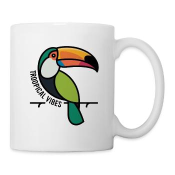 Colorful Toucan Tropical Vibes - Mug - white - Right