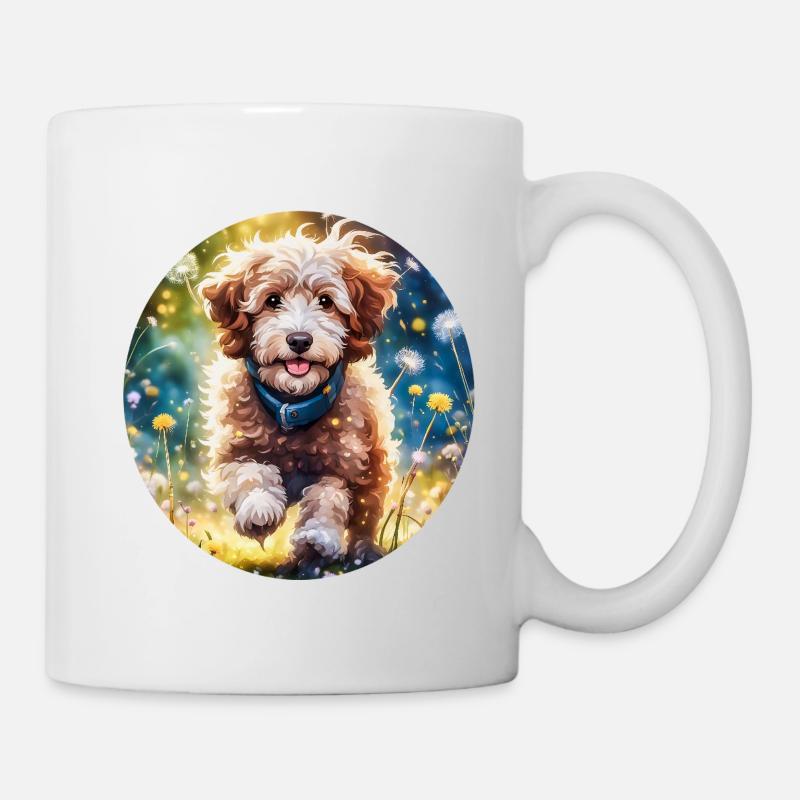 Aussiedoodle au soleil - Mug blanc - blanc