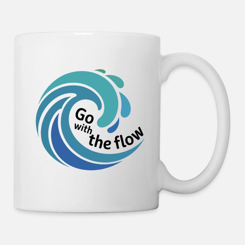 Optez pour l’Art Flow Wave - Mug blanc - blanc