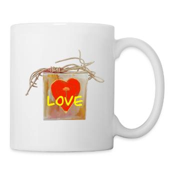 Heart Love Valentine's Day - Mug - white - Right
