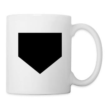 Baseball home plate - Mug - white - Right