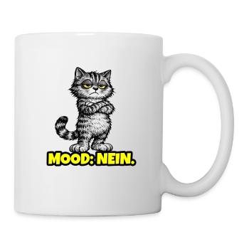 Mood: Nein. – Grumpy Katze (Chef Vibes) - Mug - white - Right