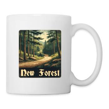 New Forest Waldweg - Tasse - Weiß - Rechts