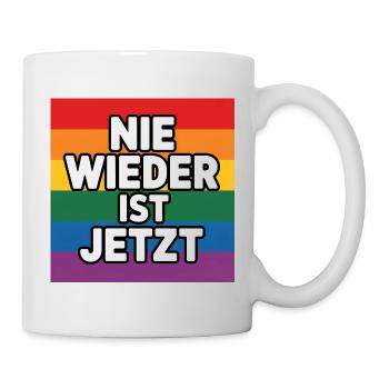 Nie wieder ist Jetzt ! - Logo Cool Pride - Mug blanc - blanc - Droite