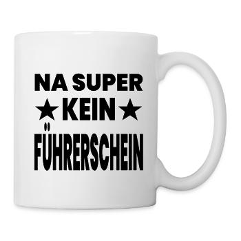 Führerschein - Tasse - Weiß - Rechts