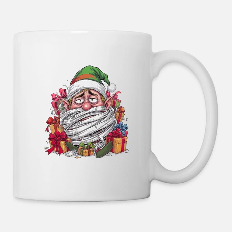 Knotted Santa Claus - Mug - white