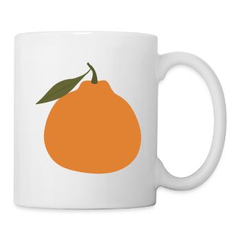 Minimalist Orange with Leaf - Mug - white - Right