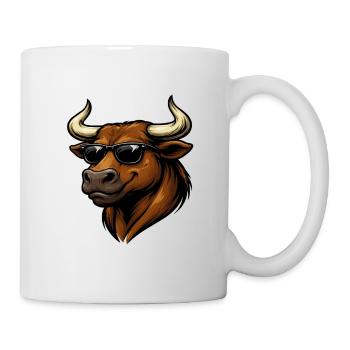 Sonnenbrillen-Bulle Streetstyle - Tasse - Weiß - Rechts