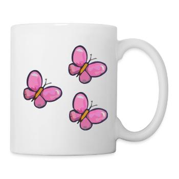 Motif PinkButterfly - Mug blanc - blanc - Droite