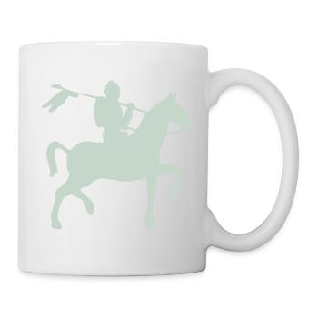 Ritter Krieger auf ein Pferd - Tasse - Weiß - Rechts