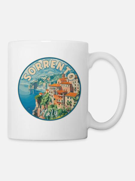 Sorrento Italy Mediterranean Paradise Travel Art - Mug - white