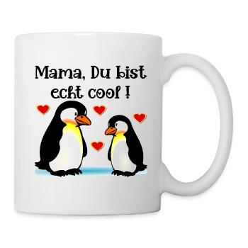 Compliments Mom Mother's Day Penguins - Mug - white - Right