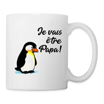 Announce Baby Daddy Penguin - Mug - white - Right