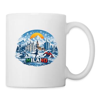 Icône des sports d’hiver milanais - Mug blanc - blanc - Droite