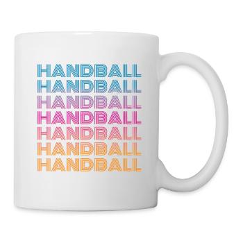 Handball vintage - Mug blanc - blanc - Droite