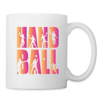 Handball - Tasse - Weiß - Rechts