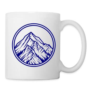 Berge Symbol Felsen - Tasse - Weiß - Rechts