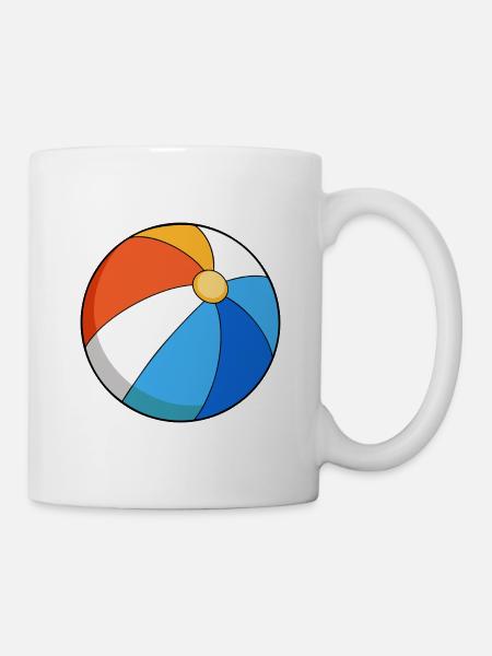 Beachball - Tasse - Weiß