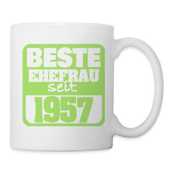 En amour 1957 - Mug blanc - blanc - Droite