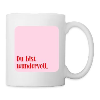 Amour merveilleux - Mug blanc - blanc - Droite