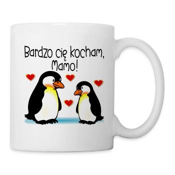 Fête des Mères Pingouins Maman Bébé - Mug blanc - blanc - Droite