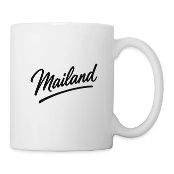 Logo Milan Script – Lettrage Milan - Mug blanc - blanc - Droite