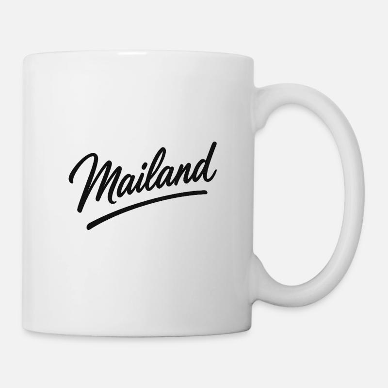 Milan Script Logo – Milan Lettering - Mug - white