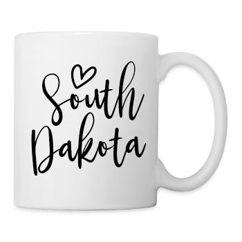 South Dakota Heart Women's Love South Dakota - Mug - white - Right