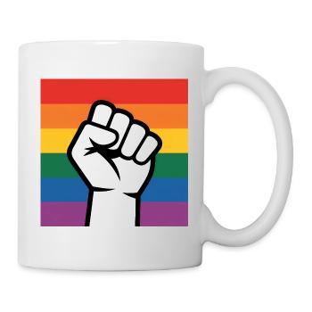 Antifa Fist - Antifascist Merch - Mug - white - Right