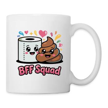Selles de papier toilette de l’équipe BFF - Mug blanc - blanc - Droite