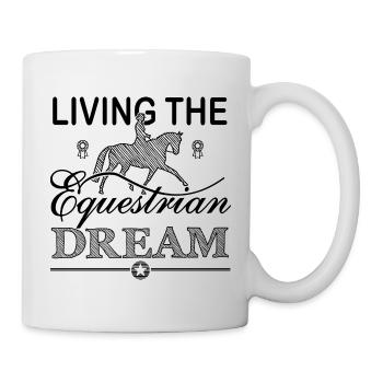 Vivre le rêve équestre - Édition Dressage - Mug blanc - blanc - Droite