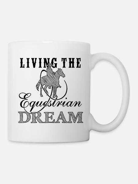 Living the equestrian dream - Western Edition - Tasse - Weiß